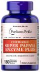 Puritan's Pride Chewable Super Papaya Enzyme plus 180 tabletten 982