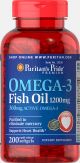 Puritan’s Pride® Omega-3 Fish Oil 1200 mg (360 mg Active Omega-3) 200 Softgels 13328