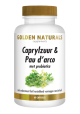 Golden Naturals Acide caprylique & Pau d'arco aux probiotiques 60 gélules
