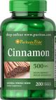 Puritan's Pride Cinnamon 500 mg 200 Capsules 14022
