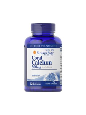 Puritan's Pride Coral Calcium 500 mg plus vitamin & magnesium 120 Capsules 12986