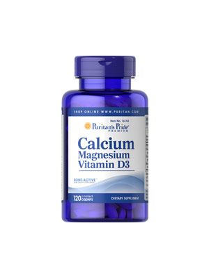 Puritan's Pride  Calcium Magnesium with Vitamin D3 120 Caplets 16154