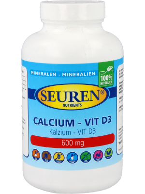 Seuren Nutrients Calcium 600 mg D3 200 Comprimés