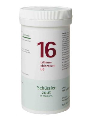 Sels de Schüssler nr 16 Lithium chloratum D6 400 comprimés