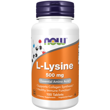 NOW L-Lysine 500 mg 100 comprimés