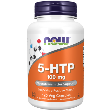 NOW 5-HTP 100MG  120 VEGA CAPS