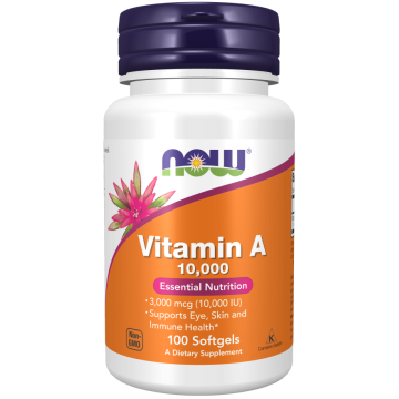 NOW Vitamine A 10.000 IU 100 gélules