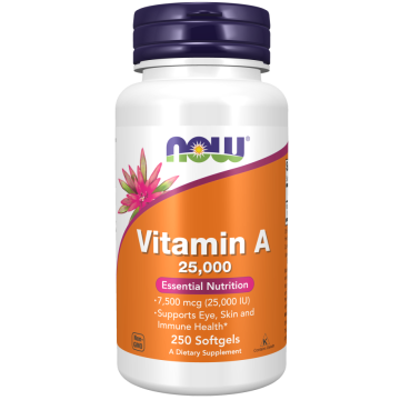 NOW Vitamine A 25000 IU 250 gélules