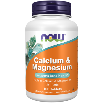 NOW Calcium & Magnésium 100 Comprimés