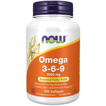 NOW Oméga 3-6-9 1000 mg 100 gélules