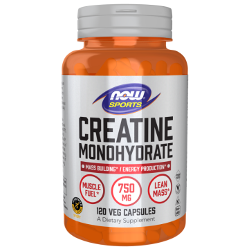 NOW Sports Creatine Monohydrate 750 mg 120 gélules