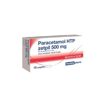 Healthypharm Paracetamol Zetpil 500mg 10 zetpillen