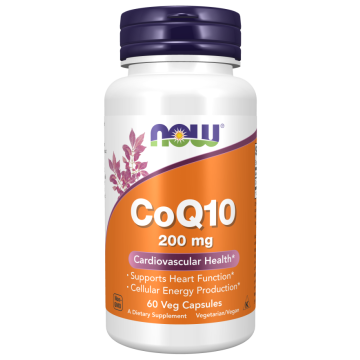 NOW CoQ10 200mg 60 Veg Caps