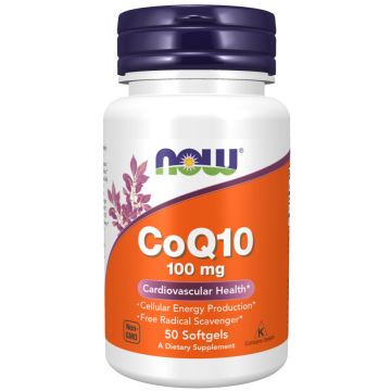 NOW CoQ10 100 mg 50 Softgels 