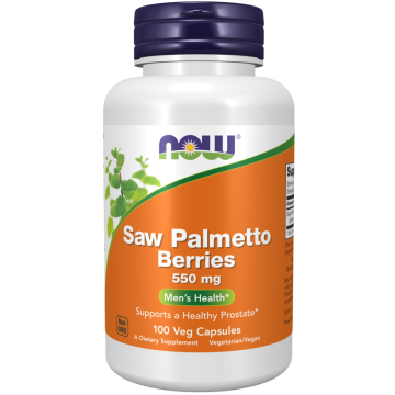 NOW Saw Palmetto Berries 550 mg 100 gélules