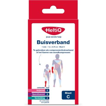 HeltiQ Bandage tubulaire Taille C (1 m x 6,75 cm)