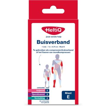 HeltiQ Bandage tubulaire Taille E (1 m x 8,75 cm)