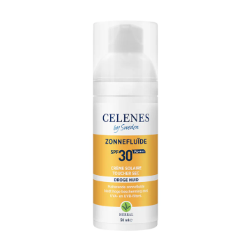 Celenes Crème solaire fluide SPF30+ peau sèche 50 ml