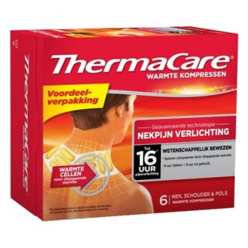 Thermacare Nek verlichting warmte kompres Voordeelverpakking 6 stuks. tot 16 uur
