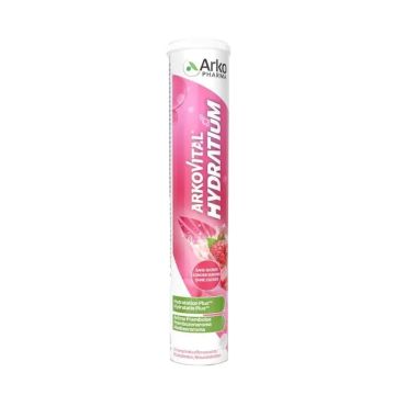 Arkopharma Arkovital Hydratium Électrolytes Framboise 24 Comprimés Effervescents