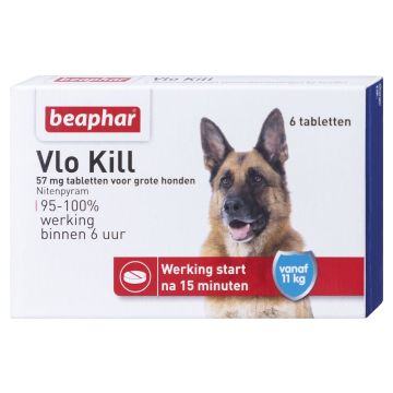 Beaphar Flea Kill+ pour chien à partir de 11 kg 6 Comprimés