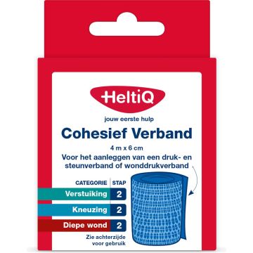 HeltiQ Bandage cohésif 4 m x 6 cm 1 pièce