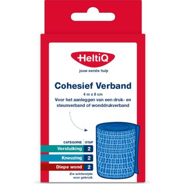 HeltiQ Bandage cohésif 4 m x 8 cm 1 pièce