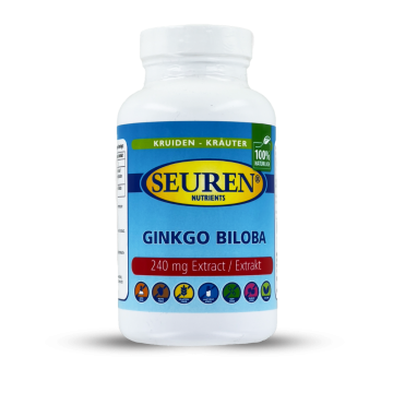 Seuren Nutrients Ginkgo Biloba Extrait 240 mg 200 Capsules