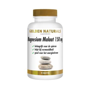 Golden Naturals Magnésium Malate 150 mg 90 Comprimés