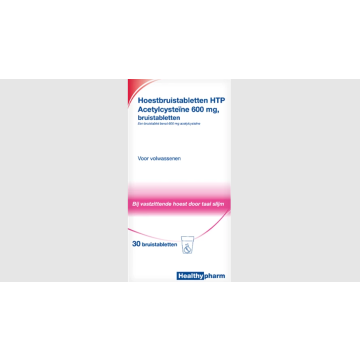 Healthypharm Toux Comprimés Effervescents Acétylcystéine 600mg 30 Comprimés Effervescents