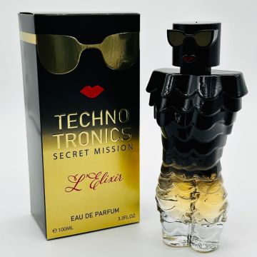 Dupe Linn Young Techno Tronics Secret Mission Elixer for  woman edp 100ml NEW