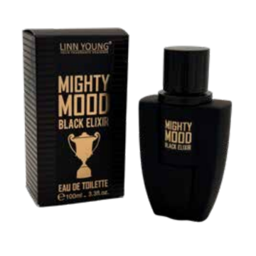 Dupe Linn Young Mighty Mood Black Elixer edt for Him 100ml