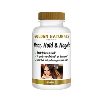 Golden Naturals Cheveux, Peau et Ongles 60 gélules vega.