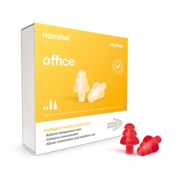 Nonoise - Bureau - Bouchons d'oreilles - rouges