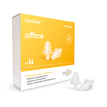 Nonoise - Bureau - Bouchons d'oreilles - Transparents