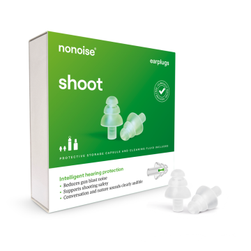 Nonoise - Tir - Chasse - Bouchons d'oreilles - transparents