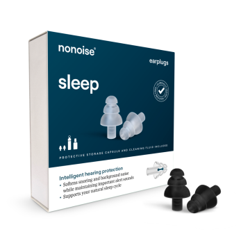 Nonoise - Bouchons d'oreilles pour le sommeil - Noir