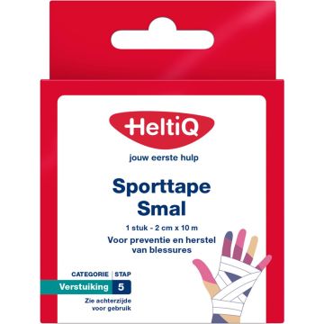 HeltiQ Bande de Sport Étroit 10 m x 2 cm 1 pièce