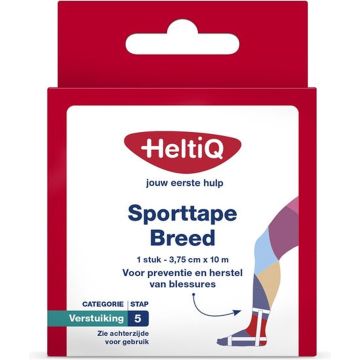 HeltiQ Bande de Sport Large 10 m x 3,75 cm 1 pièce