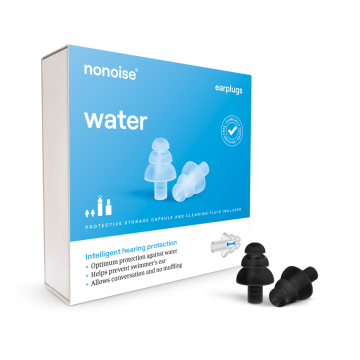 Nonoise - Bouchons d'oreilles - Eau - Noir