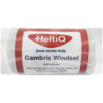 HeltiQ Bande Cambric 4 m x 6 cm 1 pièce