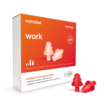 Nonoise - travail - corvées - Bouchons d'oreilles - Rouge
