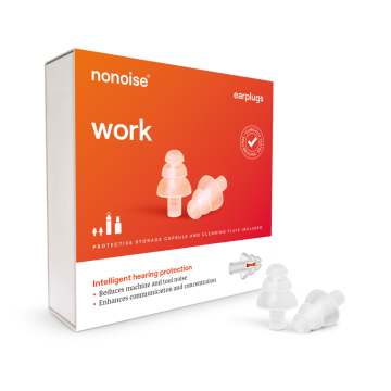 Nonoise - travail - corvées - Bouchons d'oreilles - Transparent