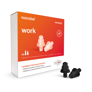 Nonoise - travail - corvées - Bouchons d'oreilles - noir