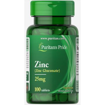 Puritan's Pride Zinc 25 mg 100 tabletten 2000