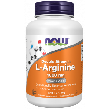 NOW L-Arginine 1000 mg 120 comprimés