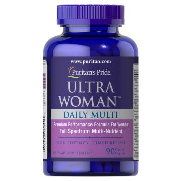 Puritan's Pride Ultra Woman Daily Multi 90 coated caplets 6250