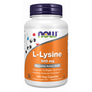NOW L-Lysine 500 mg 100 gélules