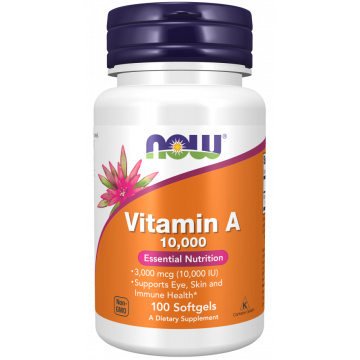 NOW Vitamine A 10.000 IU 100 gélules
