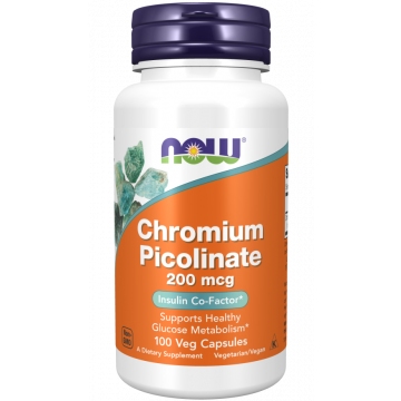 NOW Chromium Picolinate 200 mcg 100 gélules